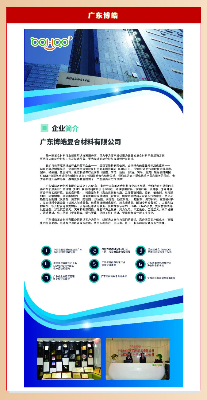 廣東博皓復合材料有限公司介紹、實力