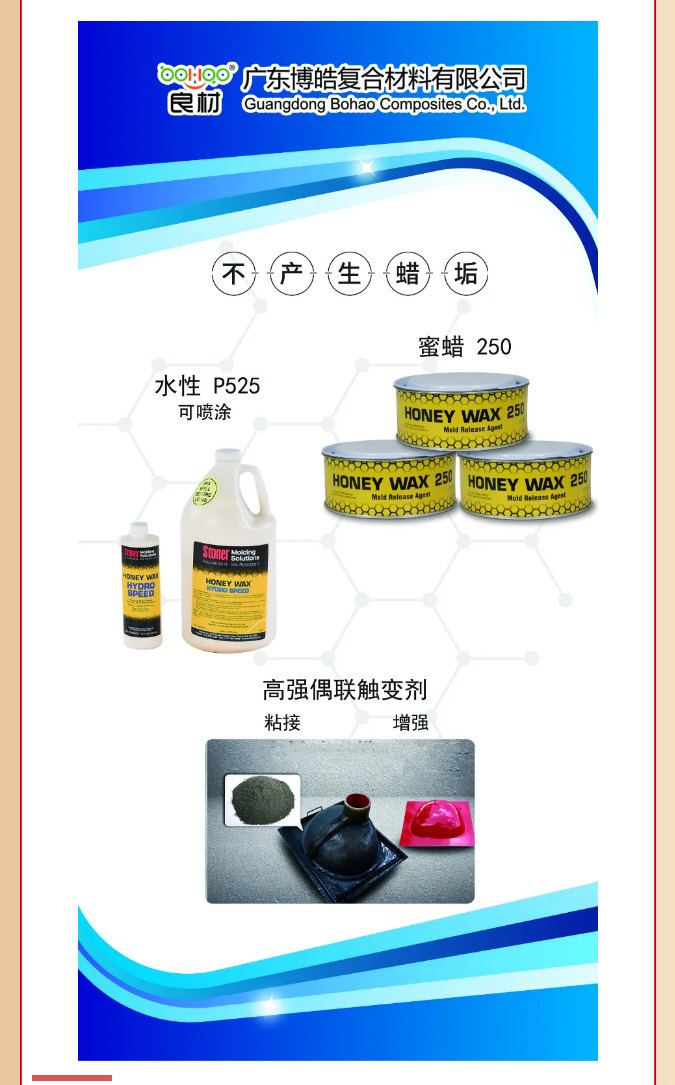 第26屆復材展廣東博皓熱推產(chǎn)品：美國Stoner脫模劑、高強偶聯(lián)觸變劑