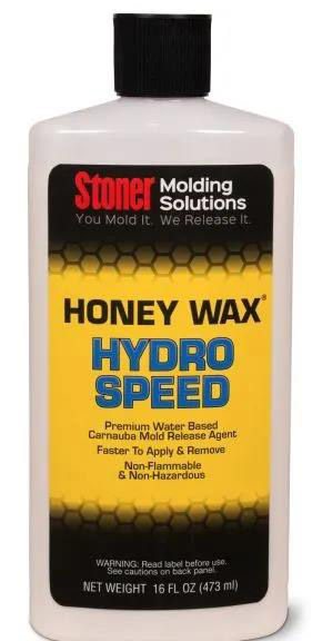 Stoner HoneyWax®Hydro Speed是一種高固含量的水性乳液，不含任何溶劑，旨在代替?zhèn)鹘y(tǒng)的高級涂蠟作為復(fù)合材料行業(yè)中的脫模劑。