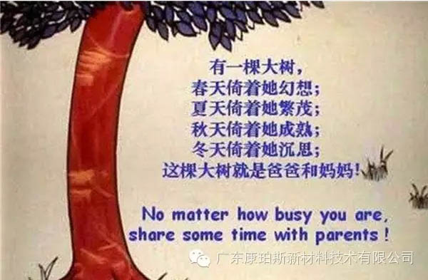 樹就是我們的父母！請愛護你們身邊的這棵樹！